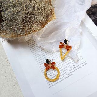 Bow Non-matching Statement Earring