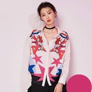 Print Loose-fit Blouse