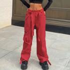 Low Waist Loose-fit Straight-fit Cargo Pants