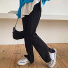 Slit-side Straight-cut Sweatpants