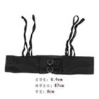 Heart Bow Harness Belt Black - One Size