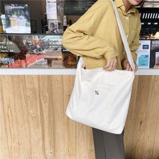 Percent Print Crossbody Bag