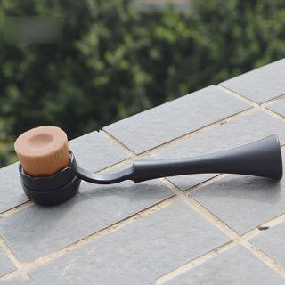 Long Handle Blush Brush Black - One Size