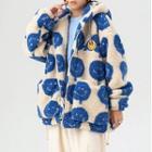Long-sleeve Print Hooded Fleece Jacket