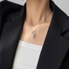 Freshwater Pearl Pendant Necklace Necklace - Faux Pearl - White - One Size