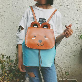 Cartoon Flap Oxford Backpack
