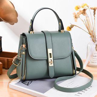 Flap Twist Lock Satchel