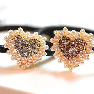Embellished Heart Hair Tie