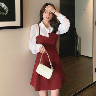 Spaghetti Strap Asymmetrical Mini A-line Dress