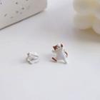 Asymmetrical Cat Stud Earring / Clip-on Earring