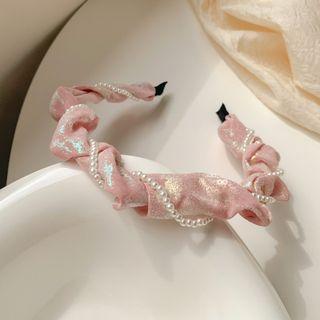 Faux Pearl Chain Headband