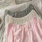 Boatneck Buttoned Crop T-shirt