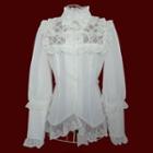 Long-sleeve Lace Trim Lolita Blouse