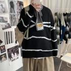 Contrasted Lining Sweater