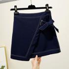 Bow Asymmetrical A-line Skirt
