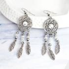 Dream Catcher Earring Eh554 - White - One Size