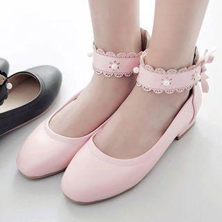 Lace Strap Flats