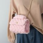 Fluffy Quilted Crossbody Bag