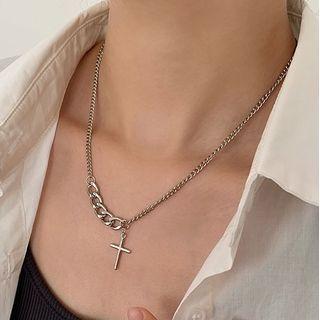 Cross Chain Necklace Cross Necklace - Silver - One Size