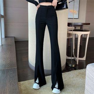 Slit-boot-cut Pants