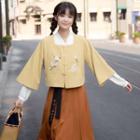 Traditional Chinese 3/4-sleeve Top / Skirt