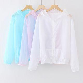 Hooded Chiffon Jacket