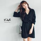 Slit-side Shirtdress