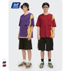 Colorblock Loose-fit Pocket T-shirt