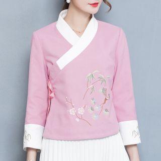 Embroidered Long-sleeve Han Chinese Top