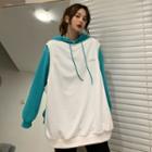 Oversized Hoodie / Lettering Print Tank Top