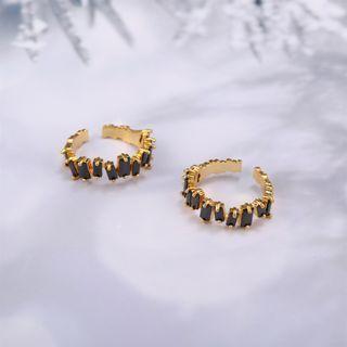 Irregular Rhinestone Open Ring