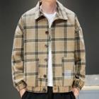 Plaid Buttoned-up Jacket