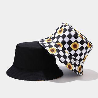 Sunflower Check Bucket Hat