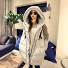 Hooded Loose-fit Down Coat
