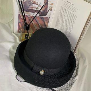 Net Veil Bumper Hat Black - One Size