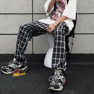 Couple Matching Plaid Pants