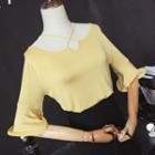 Bell-sleeve Strap Top