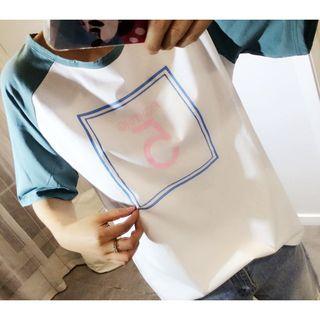 Raglan Elbow Sleeve T-shirt