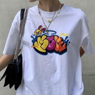 Short Sleeve Printed Loose-fit T-shirt