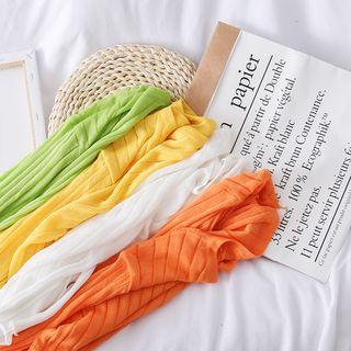 Slit-front Light Knit Top
