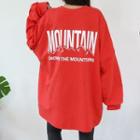 Letter Illustrated Oversized T-shirt