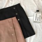 Star Embroidered A-line Skirt