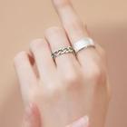 925 Sterling Silver Chain / Polished Open Ring