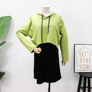 Set: Light Hoodie + Loose-fit Tank Dress