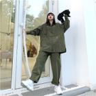 Couple Matching Oversize Shirt / Wide-leg Pants
