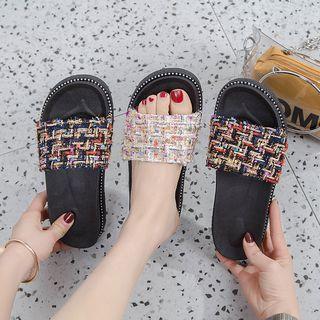 Tweed Sandals