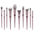 Set Of 10: Makeup Brush Pink - One Size
