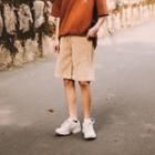 Couple Matching Corduroy Wide-leg Shorts