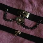Alloy Pendant Faux Leather Choker