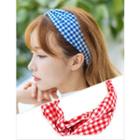 Knotted Gingham Hair Band